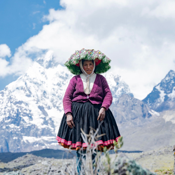Peruaner mit Quena